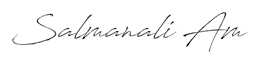 Explore multiple handwriting variations for Salmanali Am including this stunning Antro_Vectra design. Free to use across all platforms. Salmanali Am signature style 6 images and pictures png