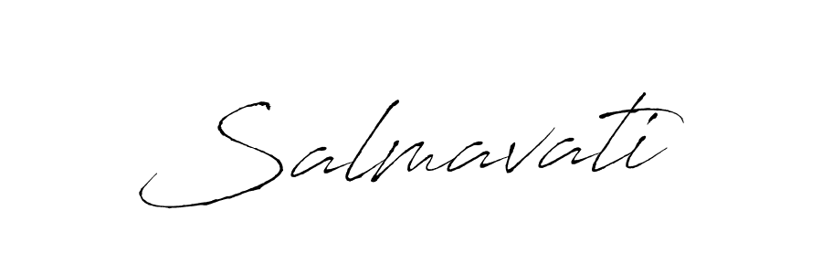 Make a beautiful signature design for name Salmavati. With this signature (Antro_Vectra) style, you can create a handwritten signature for free. Salmavati signature style 6 images and pictures png