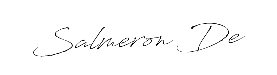 This is the best signature style for the Salmeron De name. Also you like these signature font (Antro_Vectra). Mix name signature. Salmeron De signature style 6 images and pictures png