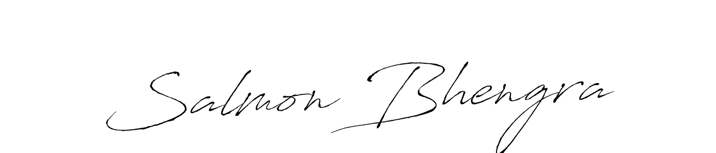 Use a signature maker to create a handwritten signature online. With this signature software, you can design (Antro_Vectra) your own signature for name Salmon Bhengra. Salmon Bhengra signature style 6 images and pictures png