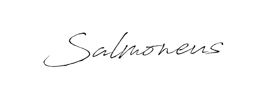 Also we have Salmoneus name is the best signature style. Create professional handwritten signature collection using Antro_Vectra autograph style. Salmoneus signature style 6 images and pictures png