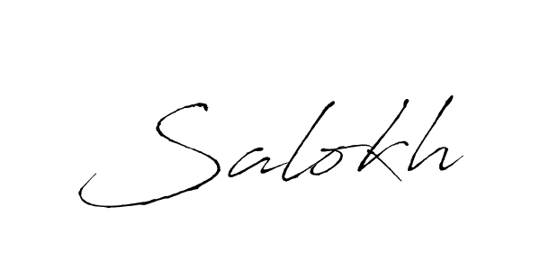 Create a beautiful signature design for name Salokh. With this signature (Antro_Vectra) fonts, you can make a handwritten signature for free. Salokh signature style 6 images and pictures png