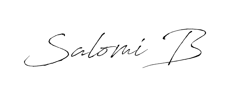 Create a beautiful signature design for name Salomi B. With this signature (Antro_Vectra) fonts, you can make a handwritten signature for free. Salomi B signature style 6 images and pictures png