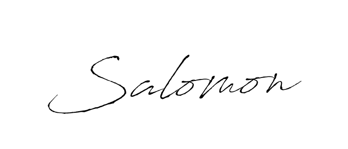 Make a beautiful signature design for name Salomon. With this signature (Antro_Vectra) style, you can create a handwritten signature for free. Salomon signature style 6 images and pictures png