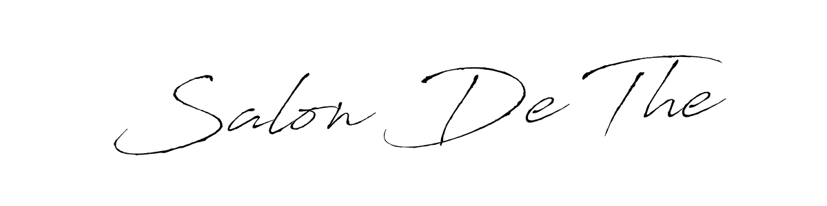 Make a beautiful signature design for name Salon De The. With this signature (Antro_Vectra) style, you can create a handwritten signature for free. Salon De The signature style 6 images and pictures png