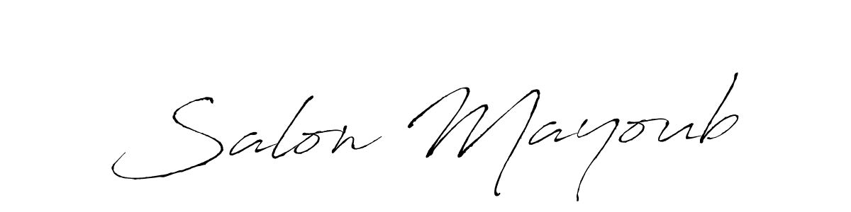 Antro_Vectra is a professional signature style that is perfect for those who want to add a touch of class to their signature. It is also a great choice for those who want to make their signature more unique. Get Salon Mayoub name to fancy signature for free. Salon Mayoub signature style 6 images and pictures png