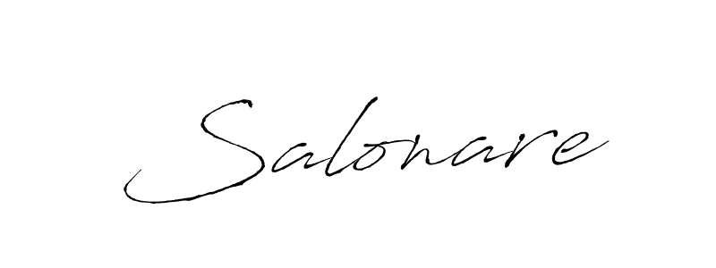 How to make Salonare name signature. Use Antro_Vectra style for creating short signs online. This is the latest handwritten sign. Salonare signature style 6 images and pictures png