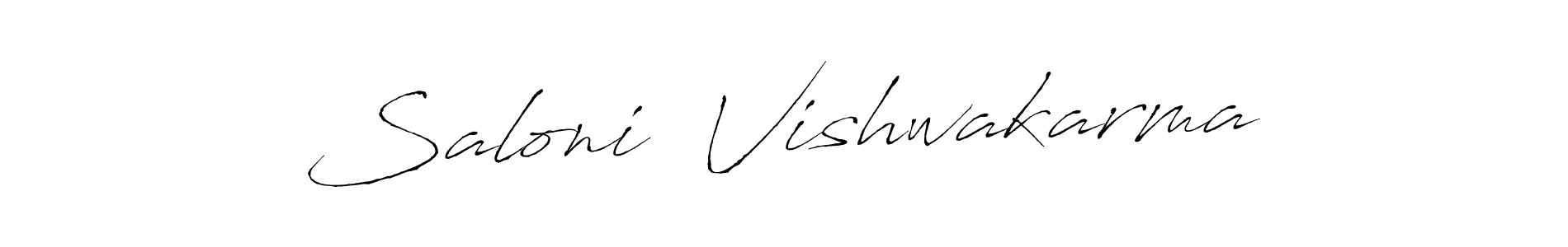 Design your own signature with our free online signature maker. With this signature software, you can create a handwritten (Antro_Vectra) signature for name Saloni  Vishwakarma. Saloni  Vishwakarma signature style 6 images and pictures png