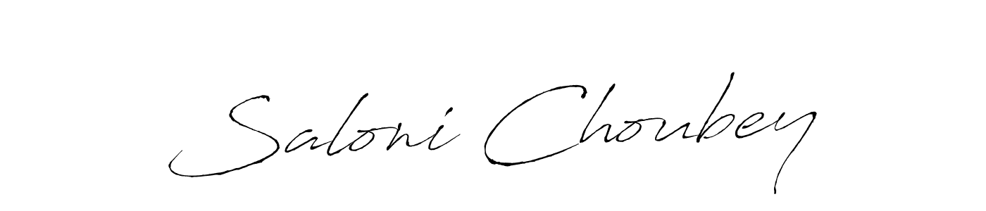 Antro_Vectra is a professional signature style that is perfect for those who want to add a touch of class to their signature. It is also a great choice for those who want to make their signature more unique. Get Saloni Choubey name to fancy signature for free. Saloni Choubey signature style 6 images and pictures png
