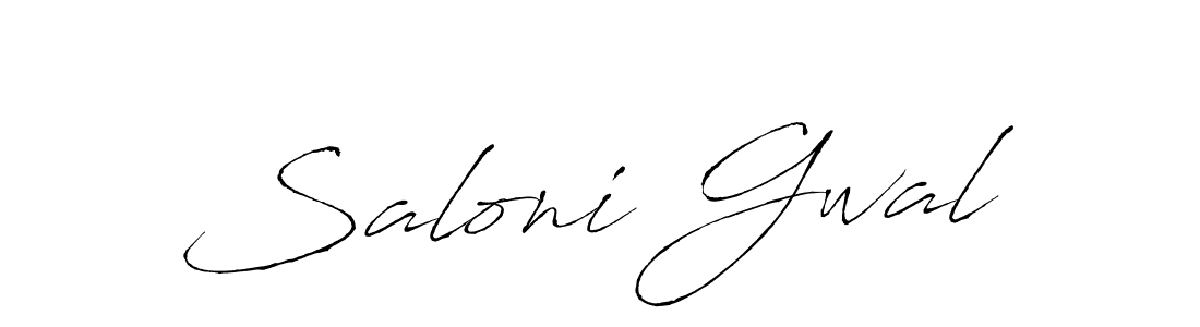 Saloni Gwal stylish signature style. Best Handwritten Sign (Antro_Vectra) for my name. Handwritten Signature Collection Ideas for my name Saloni Gwal. Saloni Gwal signature style 6 images and pictures png