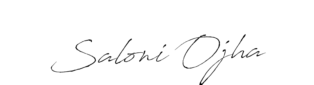 Design your own signature with our free online signature maker. With this signature software, you can create a handwritten (Antro_Vectra) signature for name Saloni Ojha. Saloni Ojha signature style 6 images and pictures png