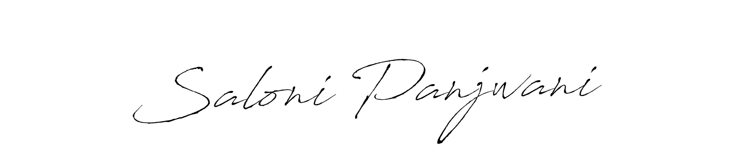 if you are searching for the best signature style for your name Saloni Panjwani. so please give up your signature search. here we have designed multiple signature styles  using Antro_Vectra. Saloni Panjwani signature style 6 images and pictures png