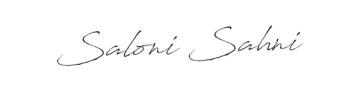 Make a beautiful signature design for name Saloni Sahni. Use this online signature maker to create a handwritten signature for free. Saloni Sahni signature style 6 images and pictures png