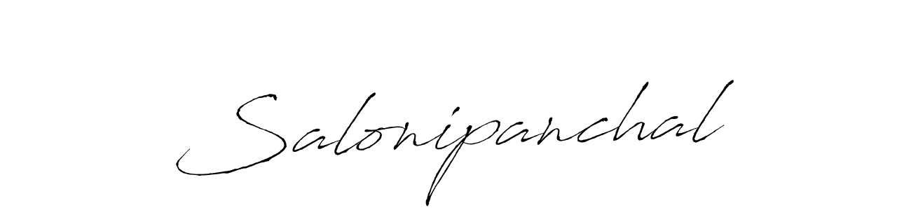 Salonipanchal stylish signature style. Best Handwritten Sign (Antro_Vectra) for my name. Handwritten Signature Collection Ideas for my name Salonipanchal. Salonipanchal signature style 6 images and pictures png