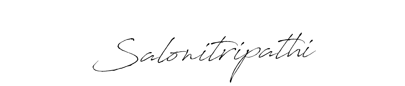Similarly Antro_Vectra is the best handwritten signature design. Signature creator online .You can use it as an online autograph creator for name Salonitripathi. Salonitripathi signature style 6 images and pictures png