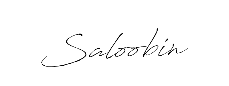 Design your own signature with our free online signature maker. With this signature software, you can create a handwritten (Antro_Vectra) signature for name Saloobin. Saloobin signature style 6 images and pictures png