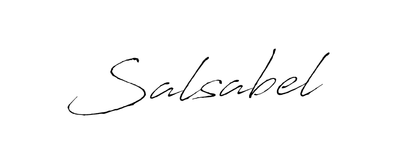 Make a beautiful signature design for name Salsabel. With this signature (Antro_Vectra) style, you can create a handwritten signature for free. Salsabel signature style 6 images and pictures png