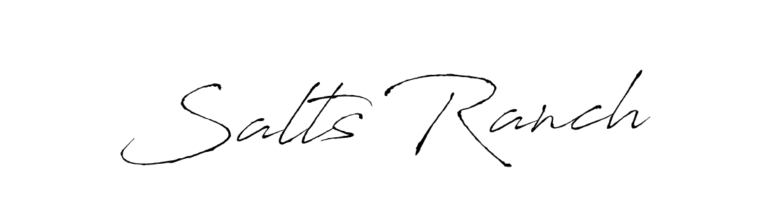 Make a beautiful signature design for name Salts Ranch. With this signature (Antro_Vectra) style, you can create a handwritten signature for free. Salts Ranch signature style 6 images and pictures png