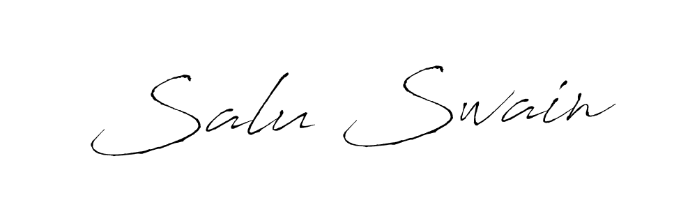 The best way (Antro_Vectra) to make a short signature is to pick only two or three words in your name. The name Salu Swain include a total of six letters. For converting this name. Salu Swain signature style 6 images and pictures png