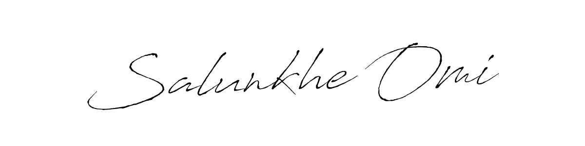 Once you've used our free online signature maker to create your best signature Antro_Vectra style, it's time to enjoy all of the benefits that Salunkhe Omi name signing documents. Salunkhe Omi signature style 6 images and pictures png