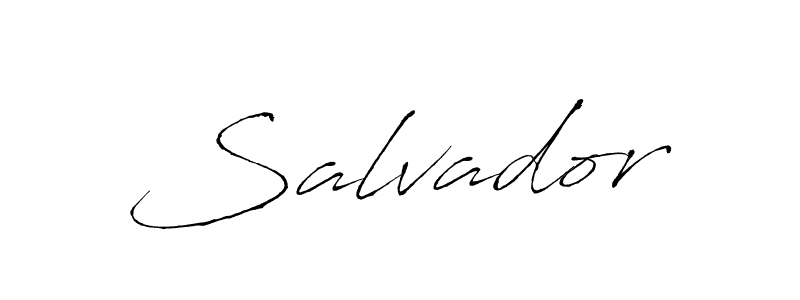 How to make Salvador name signature. Use Antro_Vectra style for creating short signs online. This is the latest handwritten sign. Salvador signature style 6 images and pictures png