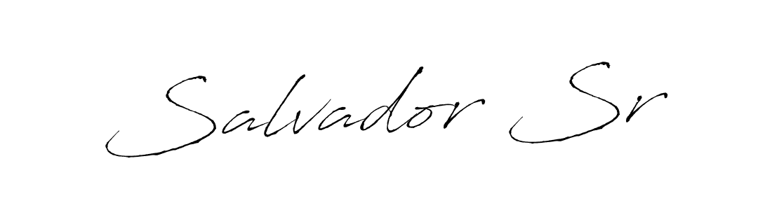 Create a beautiful signature design for name Salvador Sr. With this signature (Antro_Vectra) fonts, you can make a handwritten signature for free. Salvador Sr signature style 6 images and pictures png