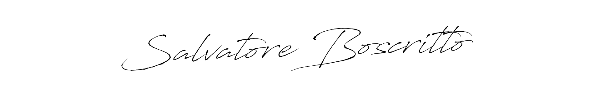 Make a beautiful signature design for name Salvatore Boscritto. With this signature (Antro_Vectra) style, you can create a handwritten signature for free. Salvatore Boscritto signature style 6 images and pictures png