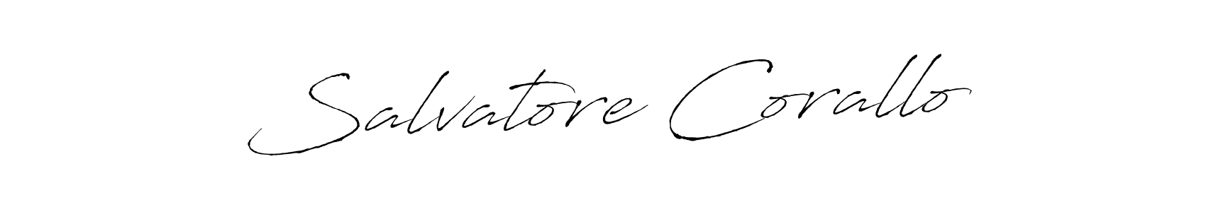 Also we have Salvatore Corallo name is the best signature style. Create professional handwritten signature collection using Antro_Vectra autograph style. Salvatore Corallo signature style 6 images and pictures png