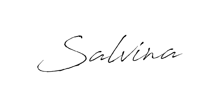 Salvina stylish signature style. Best Handwritten Sign (Antro_Vectra) for my name. Handwritten Signature Collection Ideas for my name Salvina. Salvina signature style 6 images and pictures png