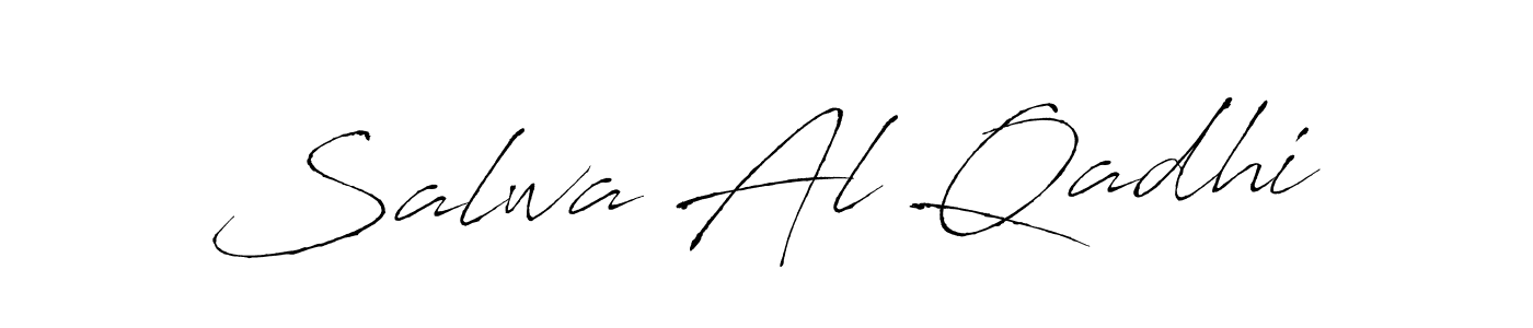 Design your own signature with our free online signature maker. With this signature software, you can create a handwritten (Antro_Vectra) signature for name Salwa Al Qadhi. Salwa Al Qadhi signature style 6 images and pictures png