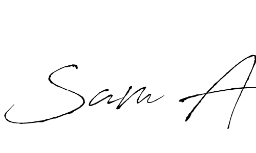 Similarly Antro_Vectra is the best handwritten signature design. Signature creator online .You can use it as an online autograph creator for name Sam A. Sam A signature style 6 images and pictures png