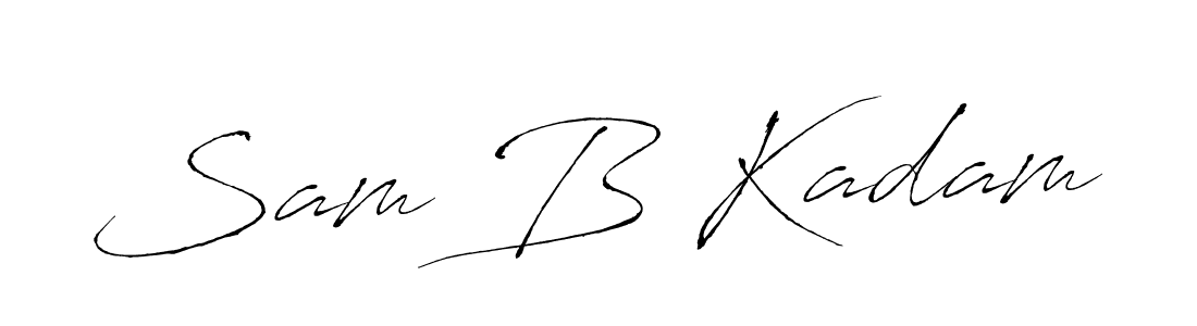 It looks lik you need a new signature style for name Sam B Kadam. Design unique handwritten (Antro_Vectra) signature with our free signature maker in just a few clicks. Sam B Kadam signature style 6 images and pictures png