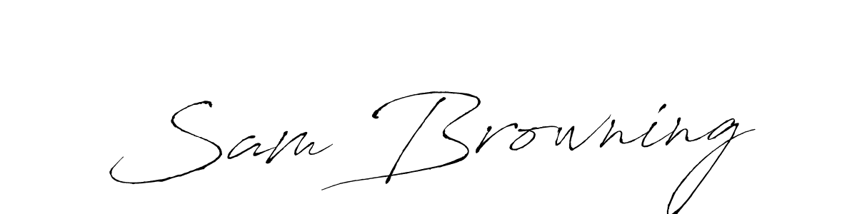 Also You can easily find your signature by using the search form. We will create Sam Browning name handwritten signature images for you free of cost using Antro_Vectra sign style. Sam Browning signature style 6 images and pictures png
