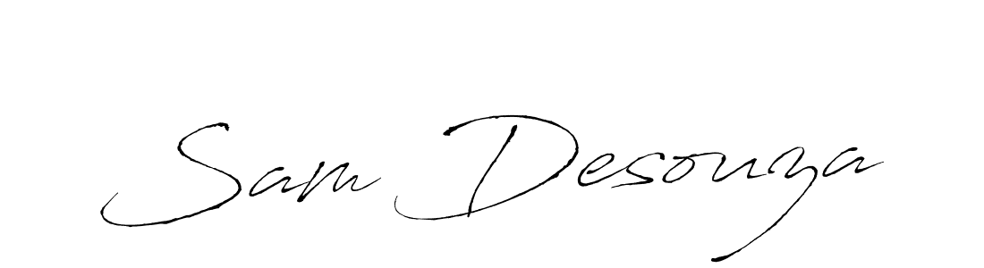 The best way (Antro_Vectra) to make a short signature is to pick only two or three words in your name. The name Sam Desouza include a total of six letters. For converting this name. Sam Desouza signature style 6 images and pictures png