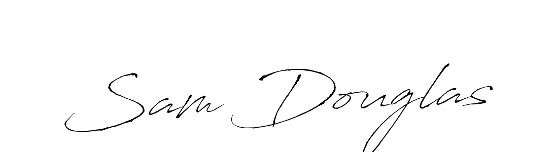 How to make Sam Douglas name signature. Use Antro_Vectra style for creating short signs online. This is the latest handwritten sign. Sam Douglas signature style 6 images and pictures png