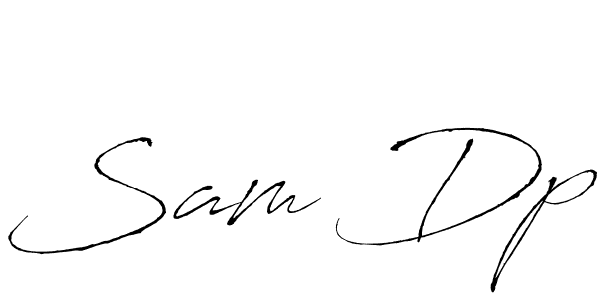 Design your own signature with our free online signature maker. With this signature software, you can create a handwritten (Antro_Vectra) signature for name Sam Dp. Sam Dp signature style 6 images and pictures png