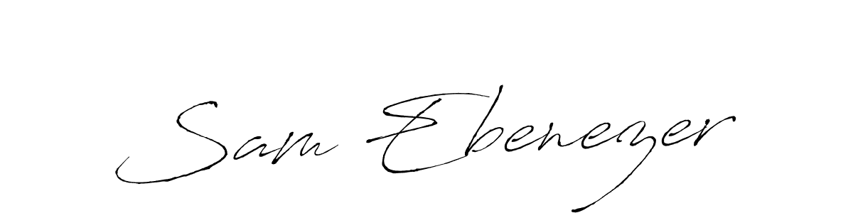 The best way (Antro_Vectra) to make a short signature is to pick only two or three words in your name. The name Sam Ebenezer include a total of six letters. For converting this name. Sam Ebenezer signature style 6 images and pictures png