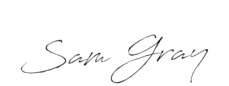 You should practise on your own different ways (Antro_Vectra) to write your name (Sam Gray) in signature. don't let someone else do it for you. Sam Gray signature style 6 images and pictures png