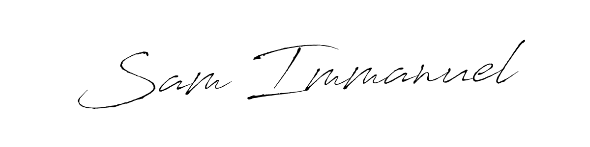 Also You can easily find your signature by using the search form. We will create Sam Immanuel name handwritten signature images for you free of cost using Antro_Vectra sign style. Sam Immanuel signature style 6 images and pictures png