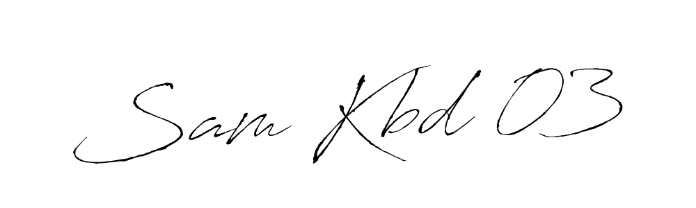 Sam Kbd 03 stylish signature style. Best Handwritten Sign (Antro_Vectra) for my name. Handwritten Signature Collection Ideas for my name Sam Kbd 03. Sam Kbd 03 signature style 6 images and pictures png