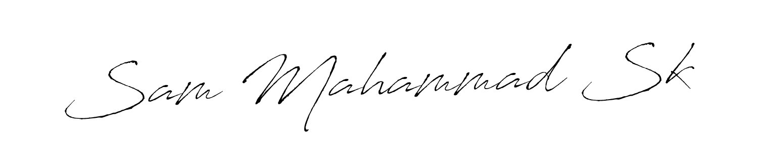 It looks lik you need a new signature style for name Sam Mahammad Sk. Design unique handwritten (Antro_Vectra) signature with our free signature maker in just a few clicks. Sam Mahammad Sk signature style 6 images and pictures png