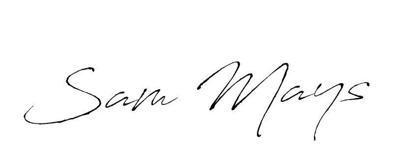 How to make Sam Mays signature? Antro_Vectra is a professional autograph style. Create handwritten signature for Sam Mays name. Sam Mays signature style 6 images and pictures png