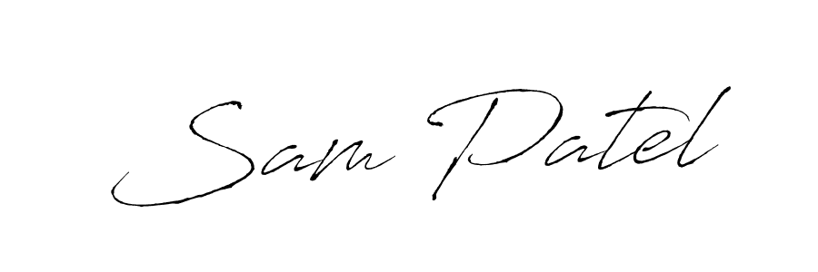 Create a beautiful signature design for name Sam Patel. With this signature (Antro_Vectra) fonts, you can make a handwritten signature for free. Sam Patel signature style 6 images and pictures png