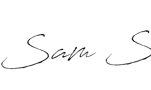 Similarly Antro_Vectra is the best handwritten signature design. Signature creator online .You can use it as an online autograph creator for name Sam S. Sam S signature style 6 images and pictures png