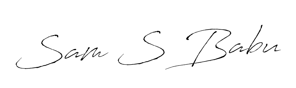 Once you've used our free online signature maker to create your best signature Antro_Vectra style, it's time to enjoy all of the benefits that Sam S Babu name signing documents. Sam S Babu signature style 6 images and pictures png