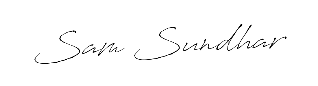 if you are searching for the best signature style for your name Sam Sundhar. so please give up your signature search. here we have designed multiple signature styles  using Antro_Vectra. Sam Sundhar signature style 6 images and pictures png