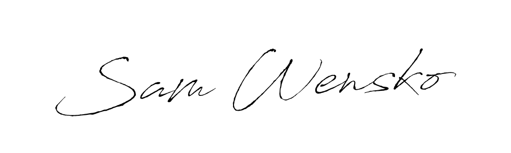 This is the best signature style for the Sam Wensko name. Also you like these signature font (Antro_Vectra). Mix name signature. Sam Wensko signature style 6 images and pictures png