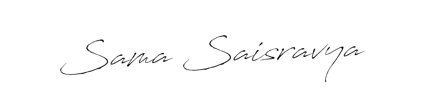 The best way (Antro_Vectra) to make a short signature is to pick only two or three words in your name. The name Sama Saisravya include a total of six letters. For converting this name. Sama Saisravya signature style 6 images and pictures png