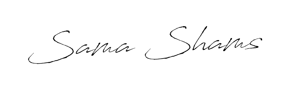 if you are searching for the best signature style for your name Sama Shams. so please give up your signature search. here we have designed multiple signature styles  using Antro_Vectra. Sama Shams signature style 6 images and pictures png