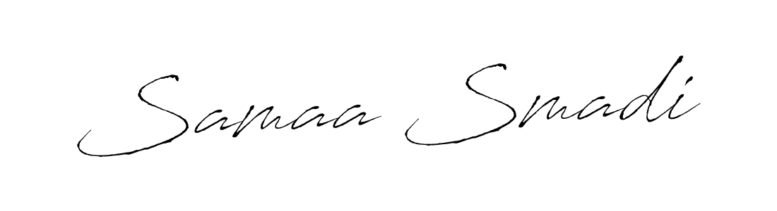 Similarly Antro_Vectra is the best handwritten signature design. Signature creator online .You can use it as an online autograph creator for name Samaa Smadi. Samaa Smadi signature style 6 images and pictures png